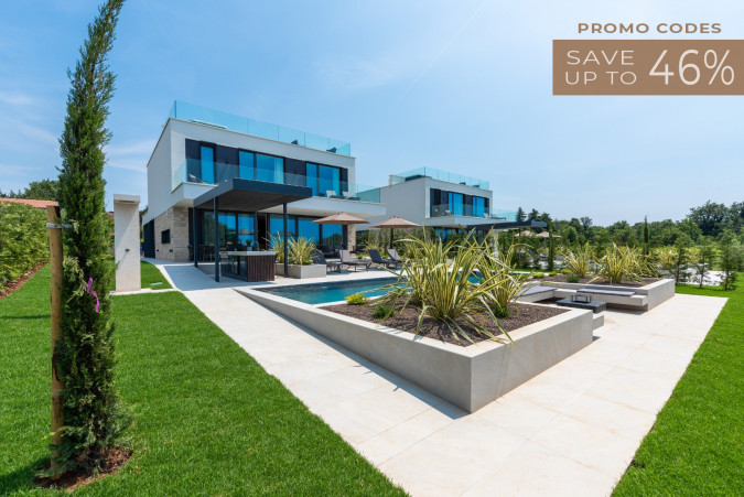 Villa Parenzo, Villas Parenzo &ndash; luxuri&ouml;ses Haus mit Meerblick in der N&auml;he von Poreč Osijek